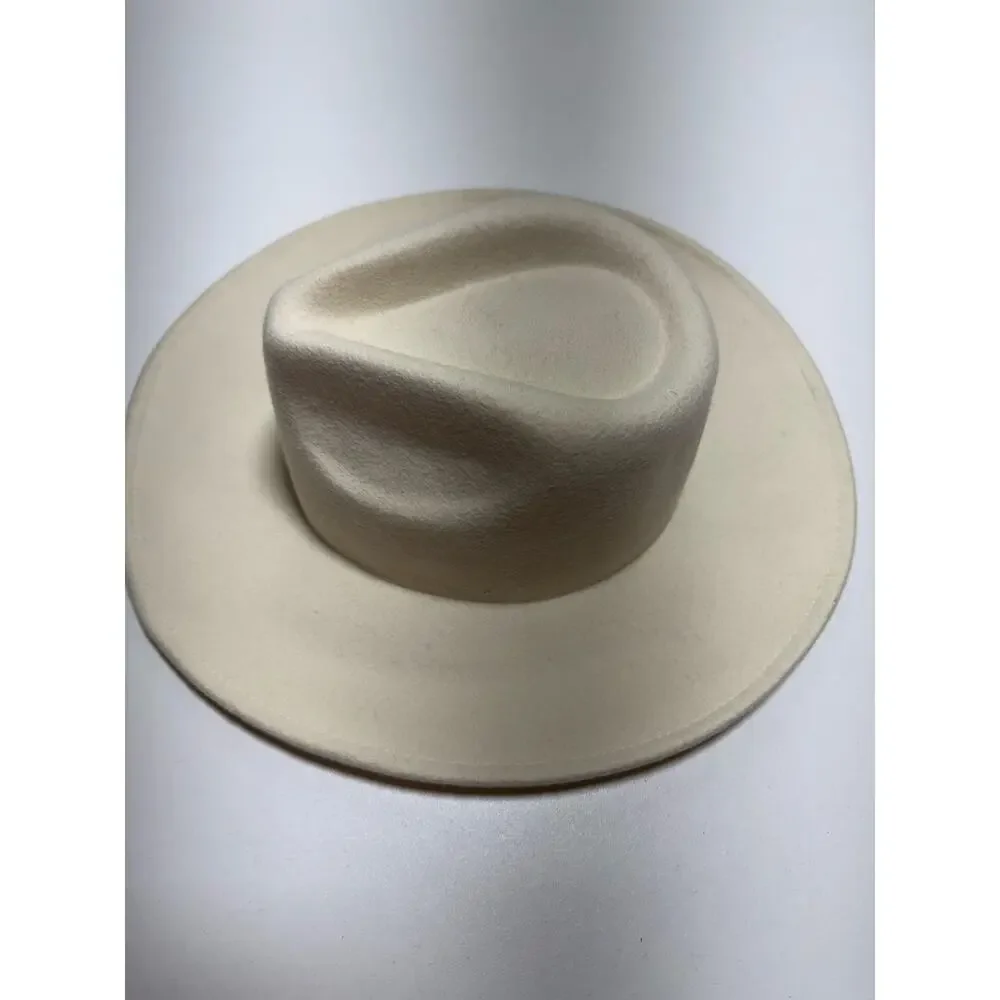 Altar’d State Women’s Fedora Hat 100% Wool White Western Cowboy